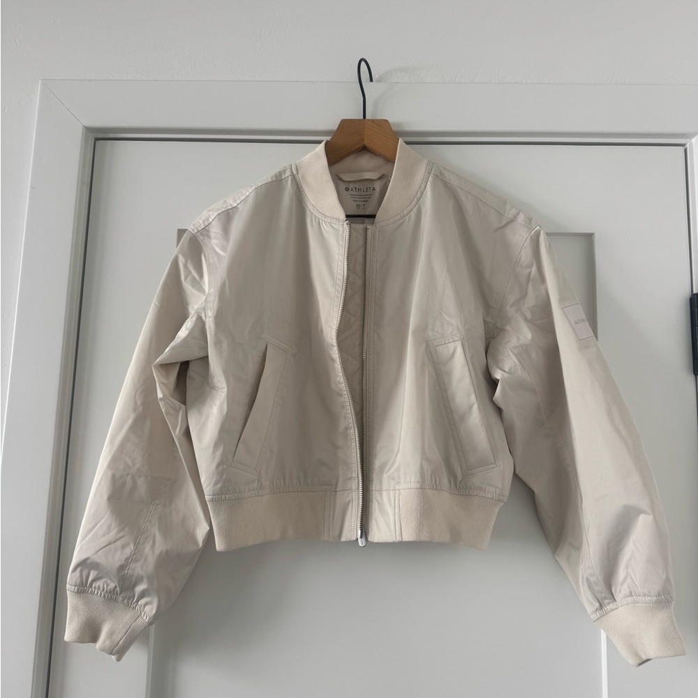 Athleta Bone bomber jacket